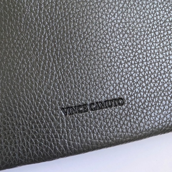 Vince Camuto Lucky Tote Pebbled Leather Bag in Black - Picture 12 of 12